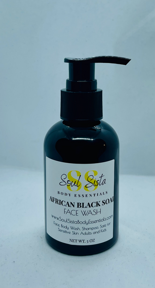 African Black Soap Face Wash - soulsistabodyessentials