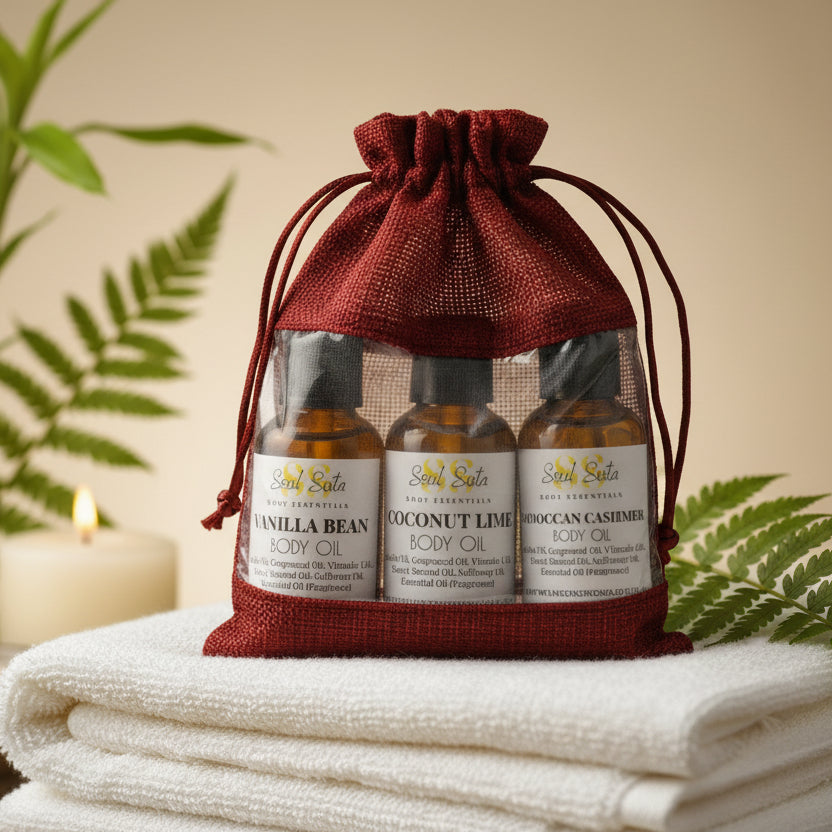 Trio Body Oil Set - soulsistabodyessentials